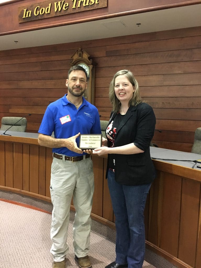 The Chamber also welcomed Rob Hildenbrand, owner of PipeWorks