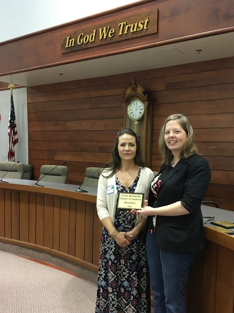 The Chamber welcomed new member Whitney Hildenbrand, owner of Reinvention