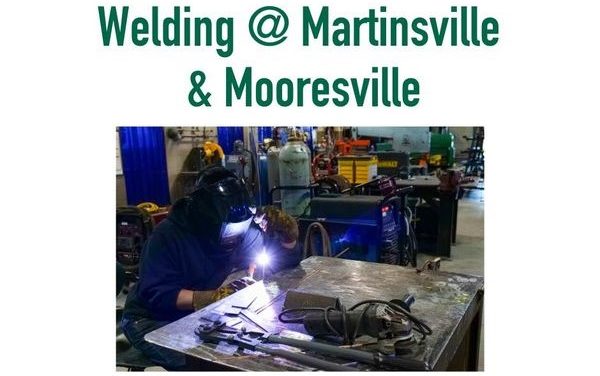 Welding classes available in Martinsville and Mooresville – starting in June, August, and October