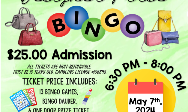 Mark your calendars for May 7th; Designer Purse Bingo for a great cause