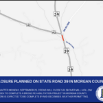 Closure planned on State Road 39 in Morgan County