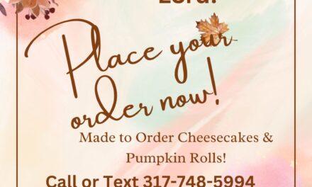 Order your Thanksgiving cheesecakes and pumpkin rolls from Sara’s Goodies today!