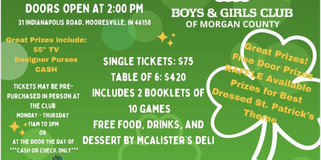 Support the Boys & Girls Club and celebrate St. Patrick’s Day early at a fun Bingo event