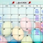 Cedar Creek Martinsville announces April events
