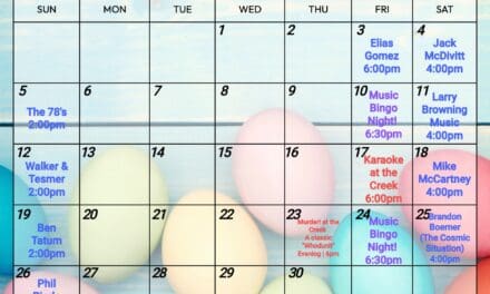 Cedar Creek Martinsville announces April events