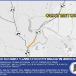 Lane closures planned for State Road 67 in Morgan County