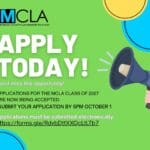 Applications for MCLA Class of 2027 are now open; Deadline October 1st.