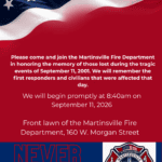 MFD to host 9-11 ceremony at the fire station
