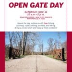 Saturday, November 14th: OPEN GATE DAY at Bradford Woods
